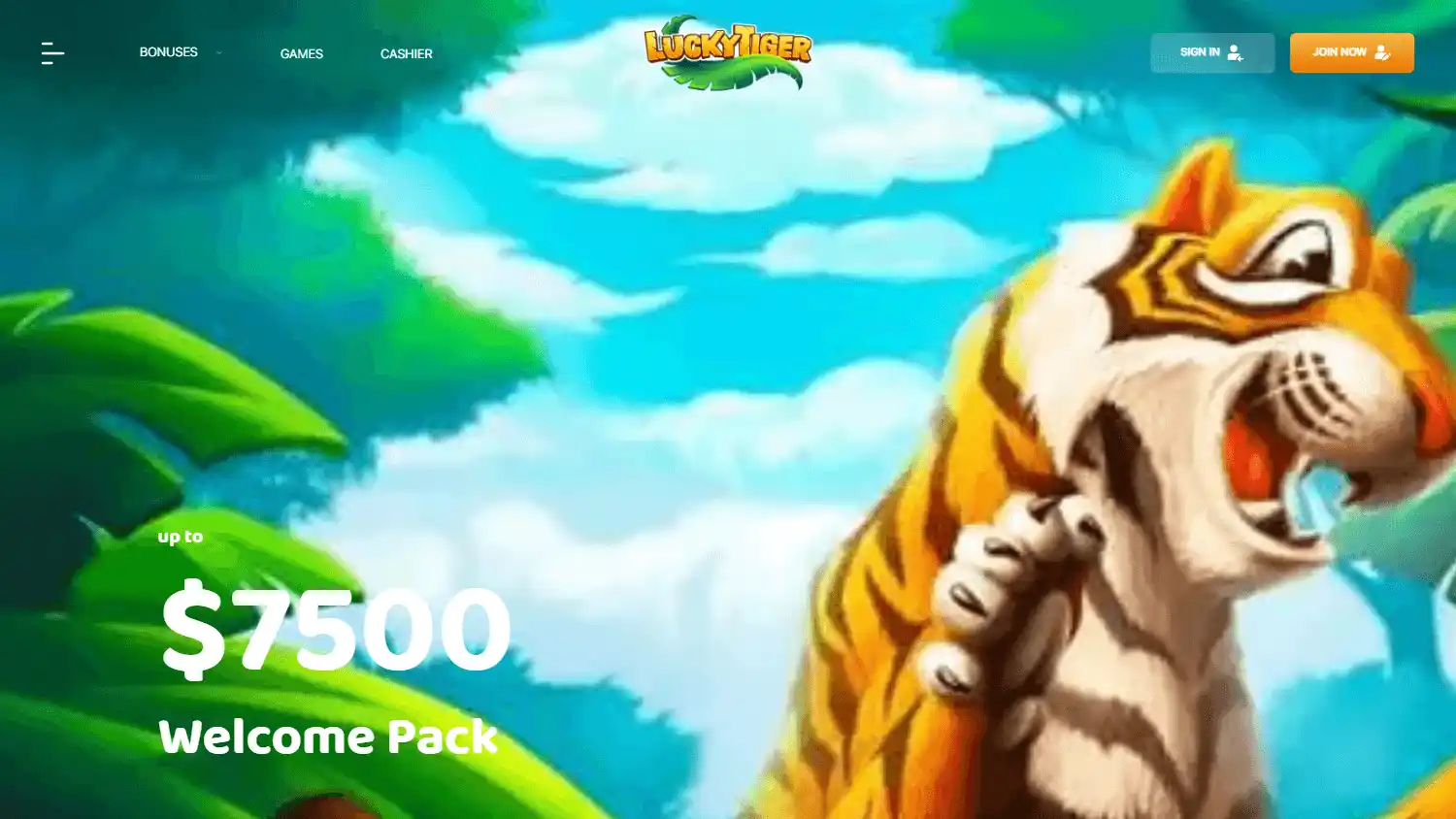 Lucky Tiger Casino screenshot 1