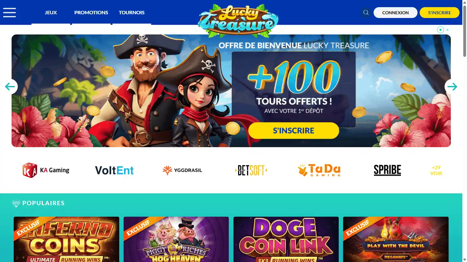 Lucky Treasure Casino screenshot 1