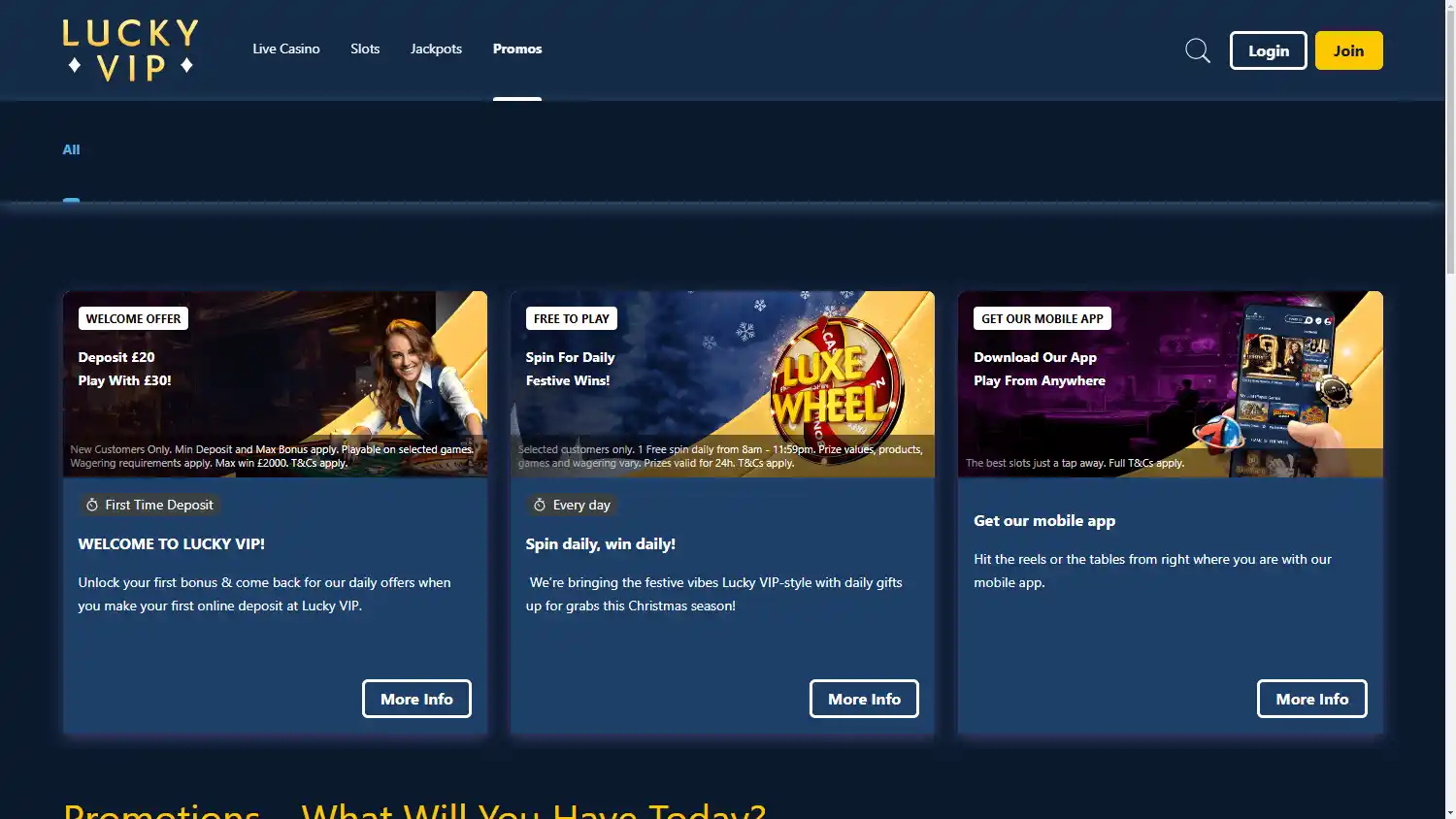 Lucky VIP Casino screenshot 3
