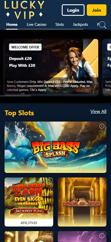 Lucky VIP Casino screenshot 4