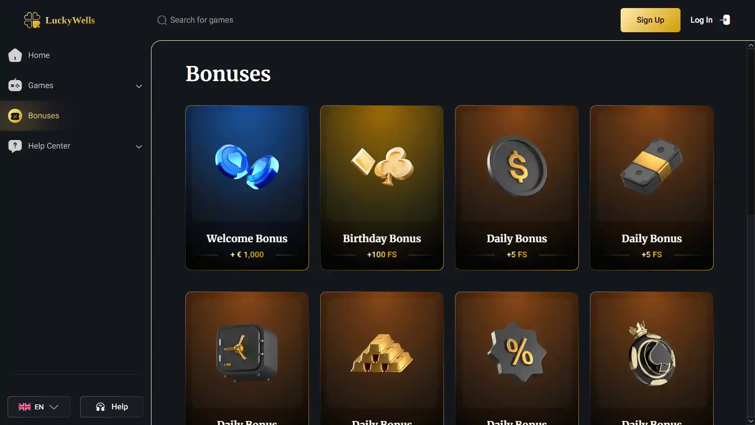Lucky Wells Casino screenshot 3