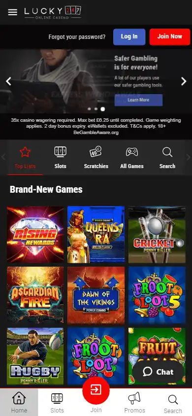 Lucky247 Casino screenshot 3