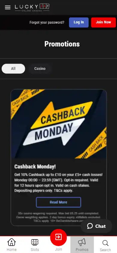 Lucky247 Casino screenshot 4