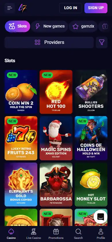 Lucky7even Casino screenshot 5