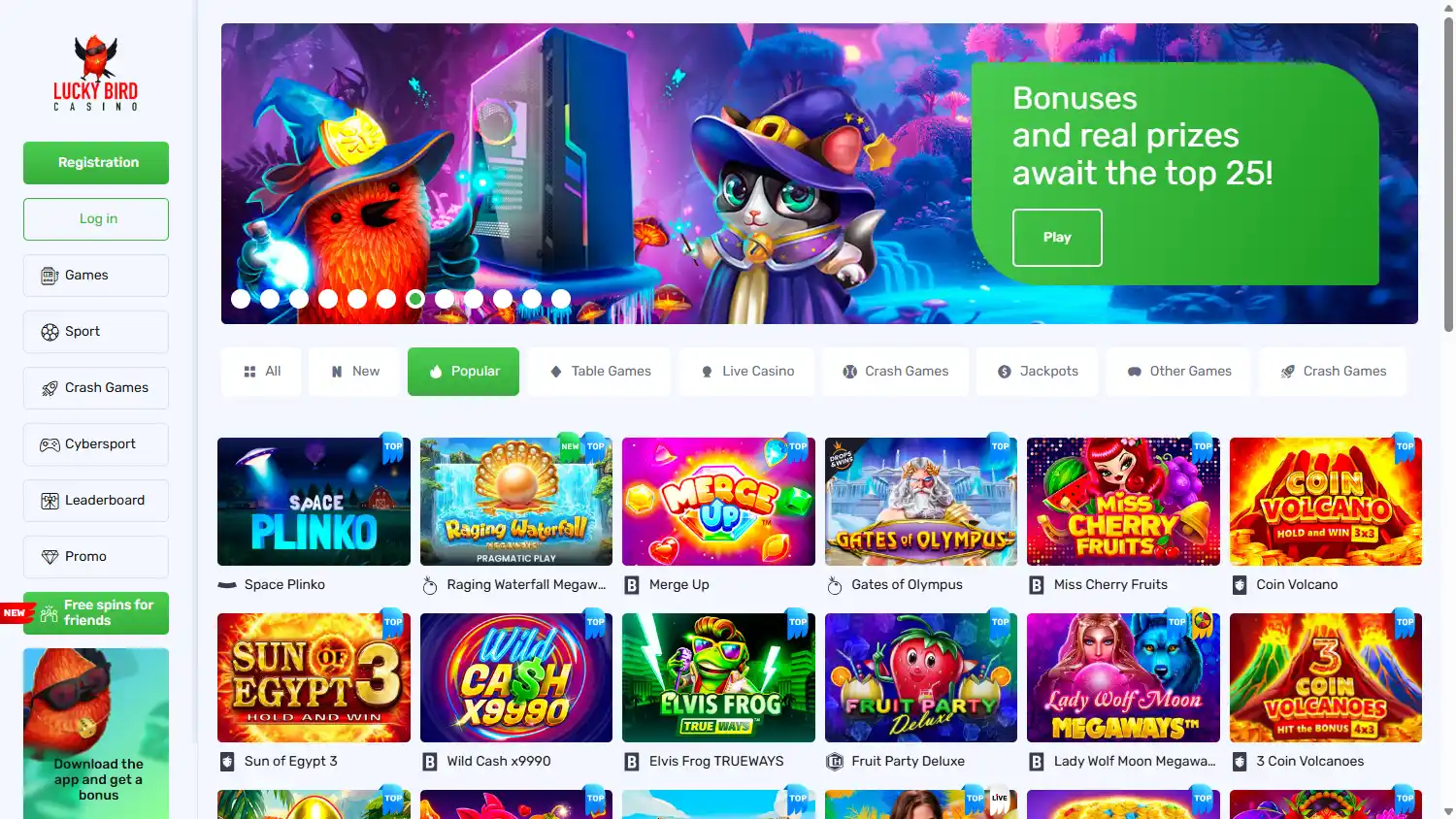 Lucky Bird Casino screenshot 1