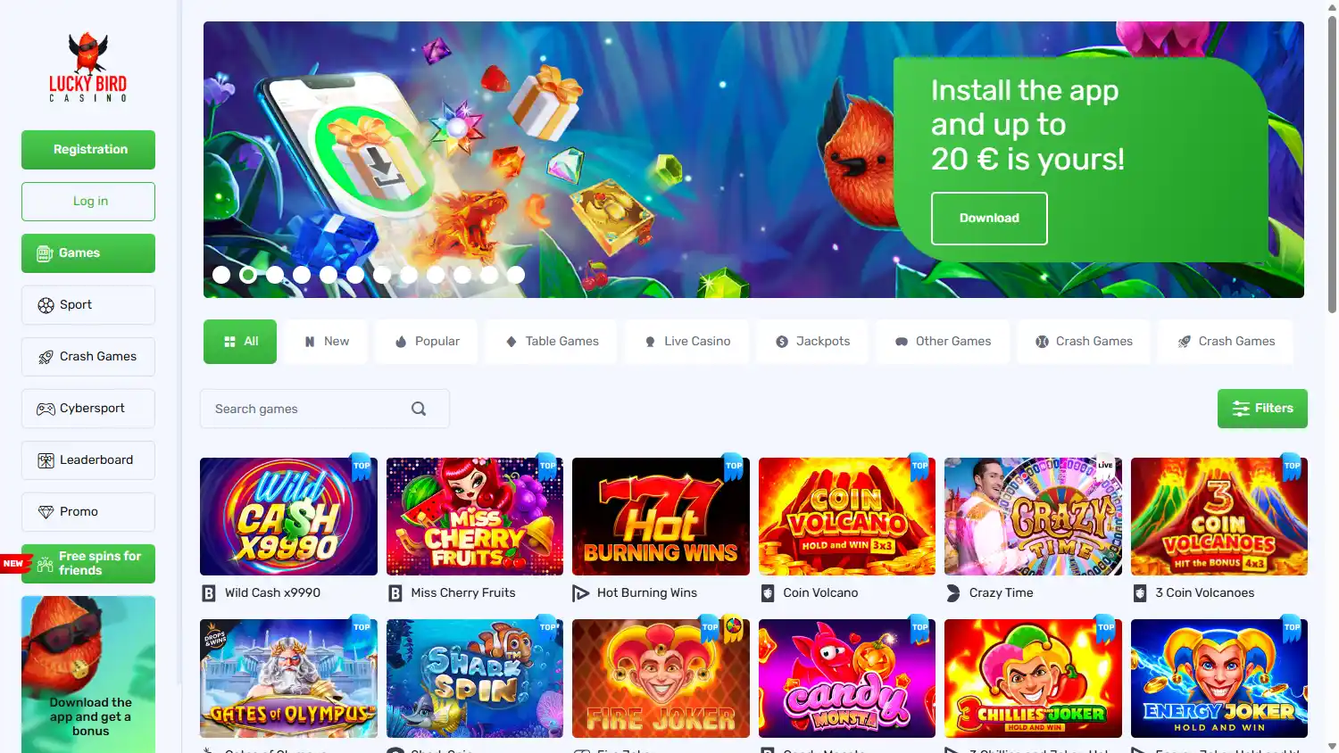 Lucky Bird Casino screenshot 2