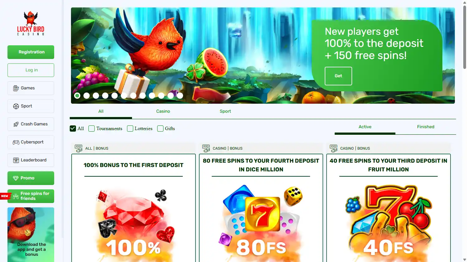 Lucky Bird Casino screenshot 3