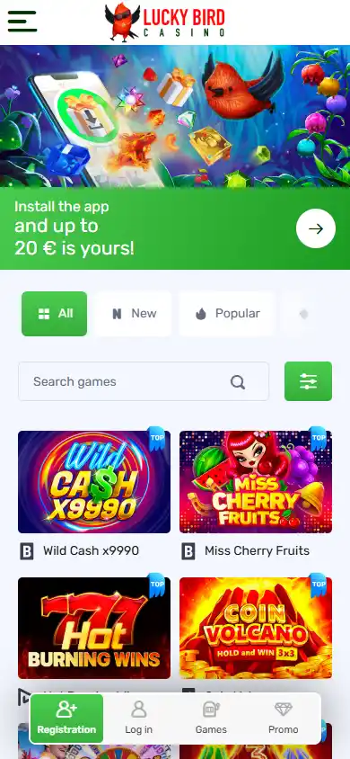 Lucky Bird Casino screenshot 5