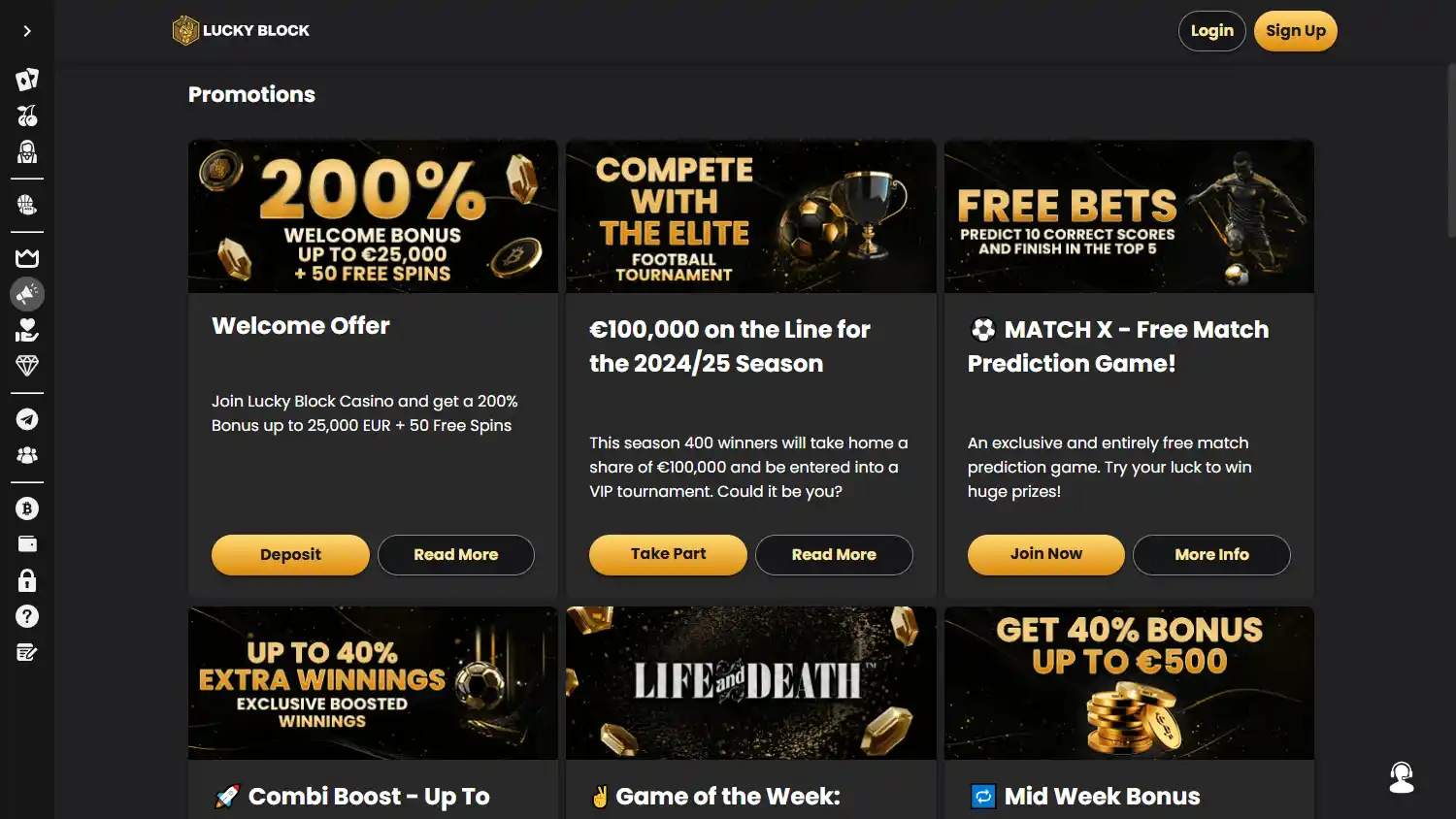 LuckyBlock Casino screenshot 3