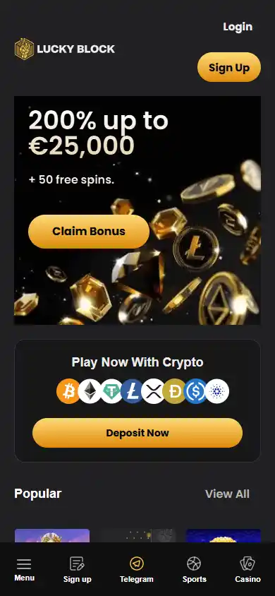 LuckyBlock Casino screenshot 4