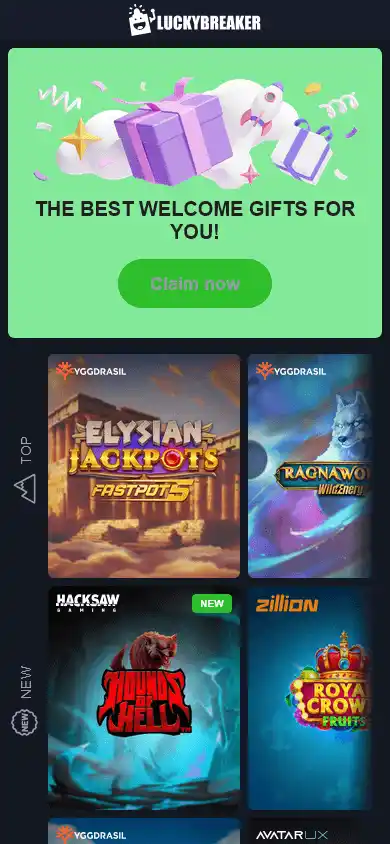 Luckybreaker Casino screenshot 3
