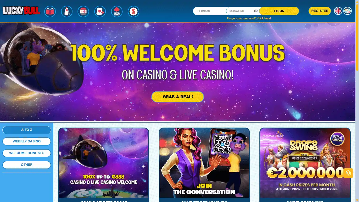 LuckyBull Casino screenshot 3