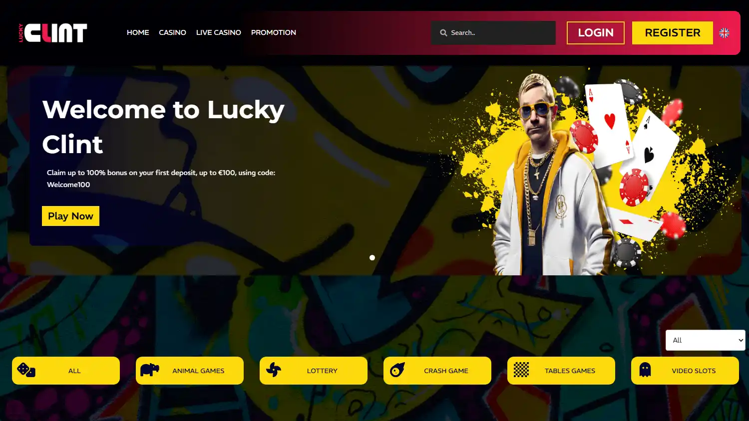 Luckyclint Casino screenshot 2