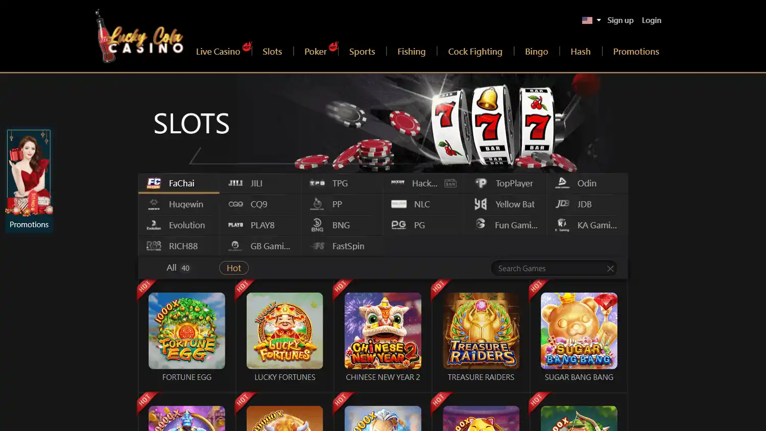 LuckyCola Casino screenshot 2