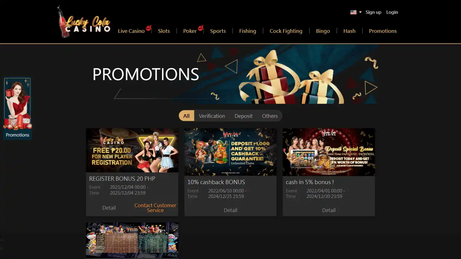 LuckyCola Casino screenshot 3