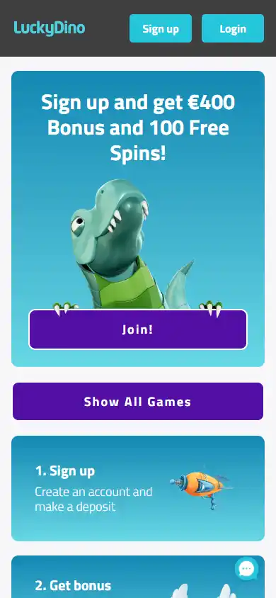 LuckyDino Casino screenshot 3