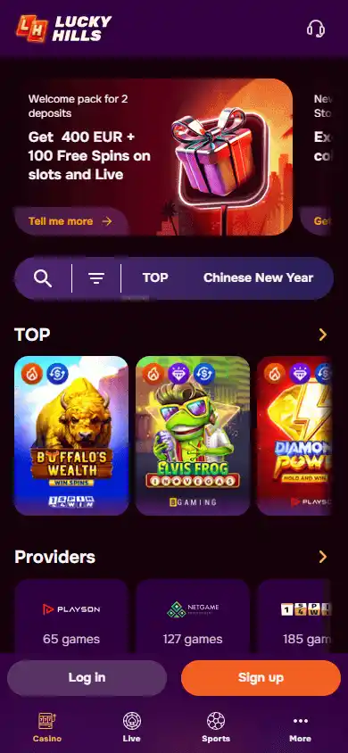 LuckyHills Casino screenshot 5