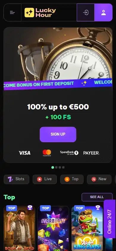LuckyHour Casino screenshot 3