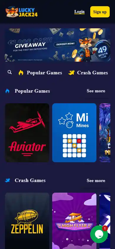 LuckyJack24 Casino screenshot 3