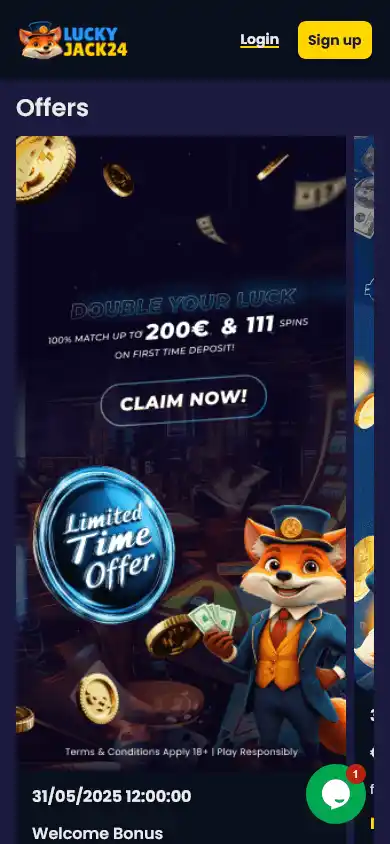 LuckyJack24 Casino screenshot 4