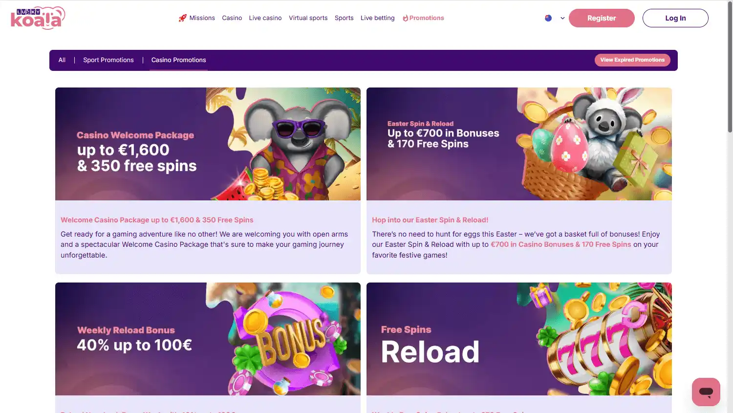 LuckyKoala Casino screenshot 3