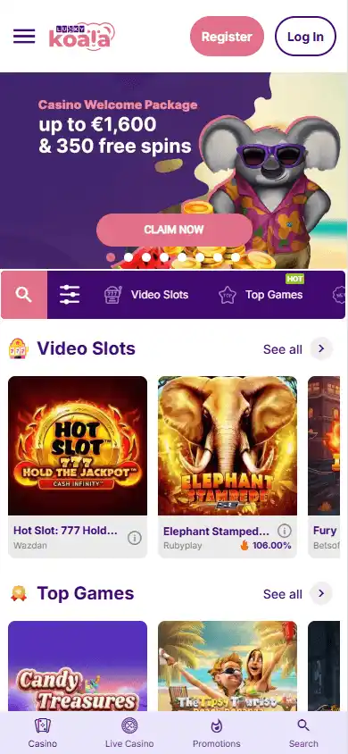 LuckyKoala Casino screenshot 5