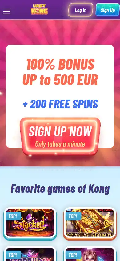 LuckyKong Casino screenshot 4