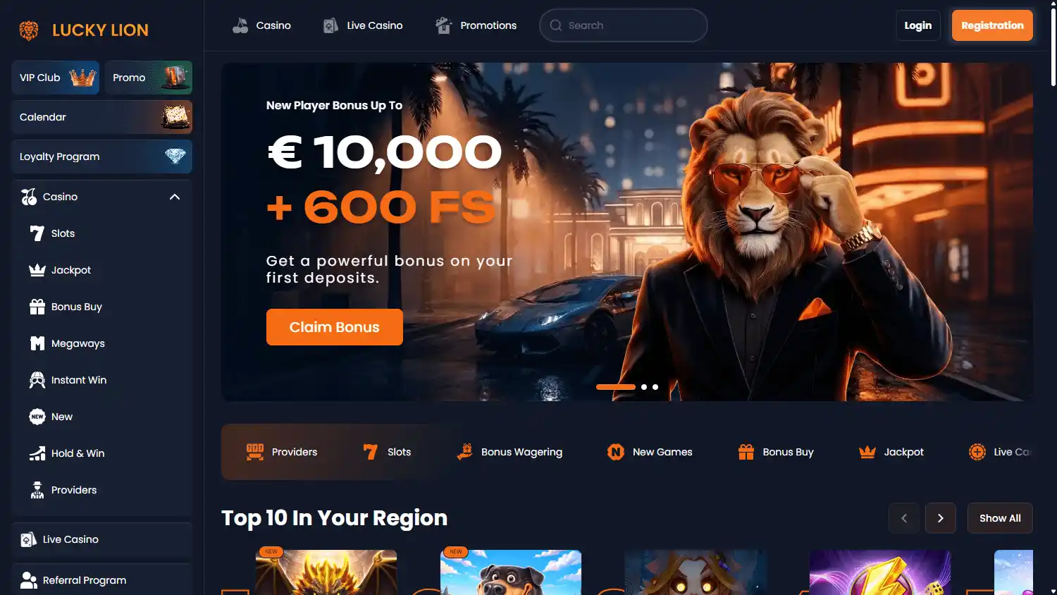 LuckyLion.Casino screenshot 1