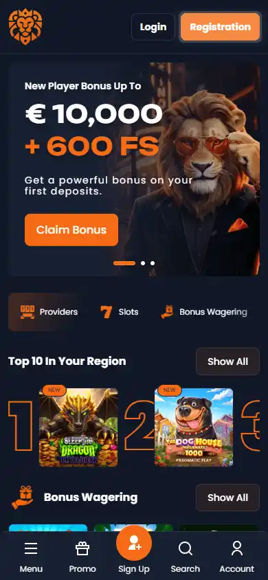 LuckyLion.Casino screenshot 4