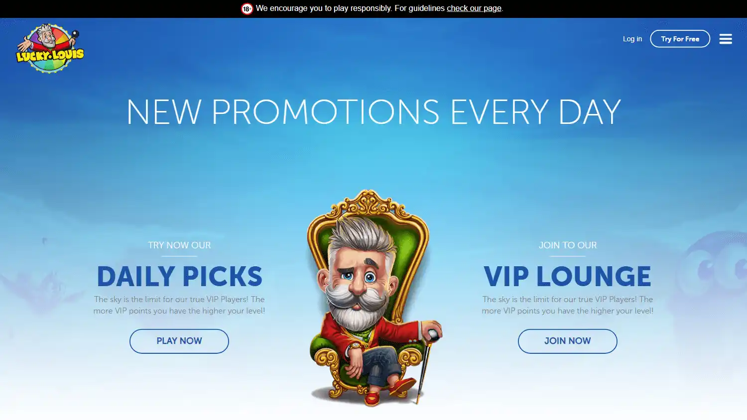 LuckyLouis Casino screenshot 3