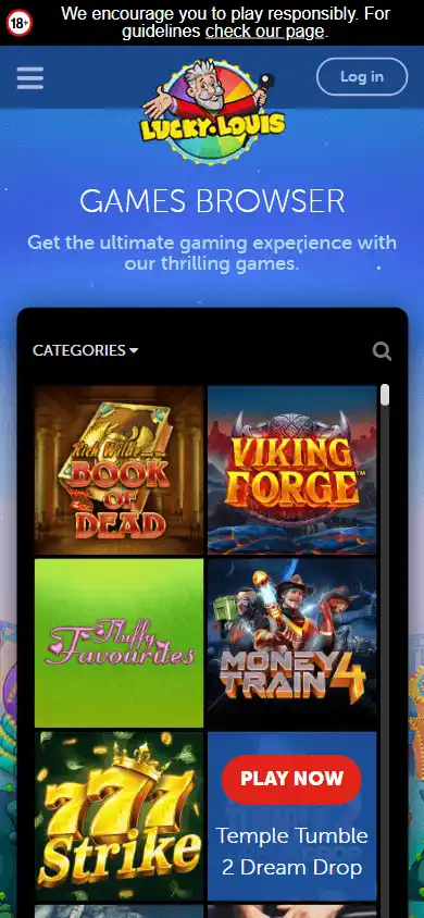 LuckyLouis Casino screenshot 5