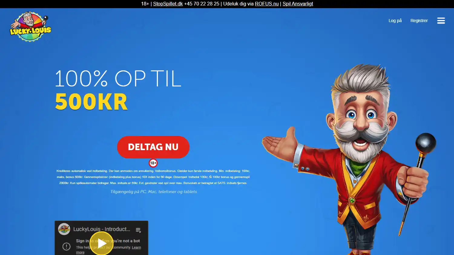 LuckyLouis Casino DK screenshot 1