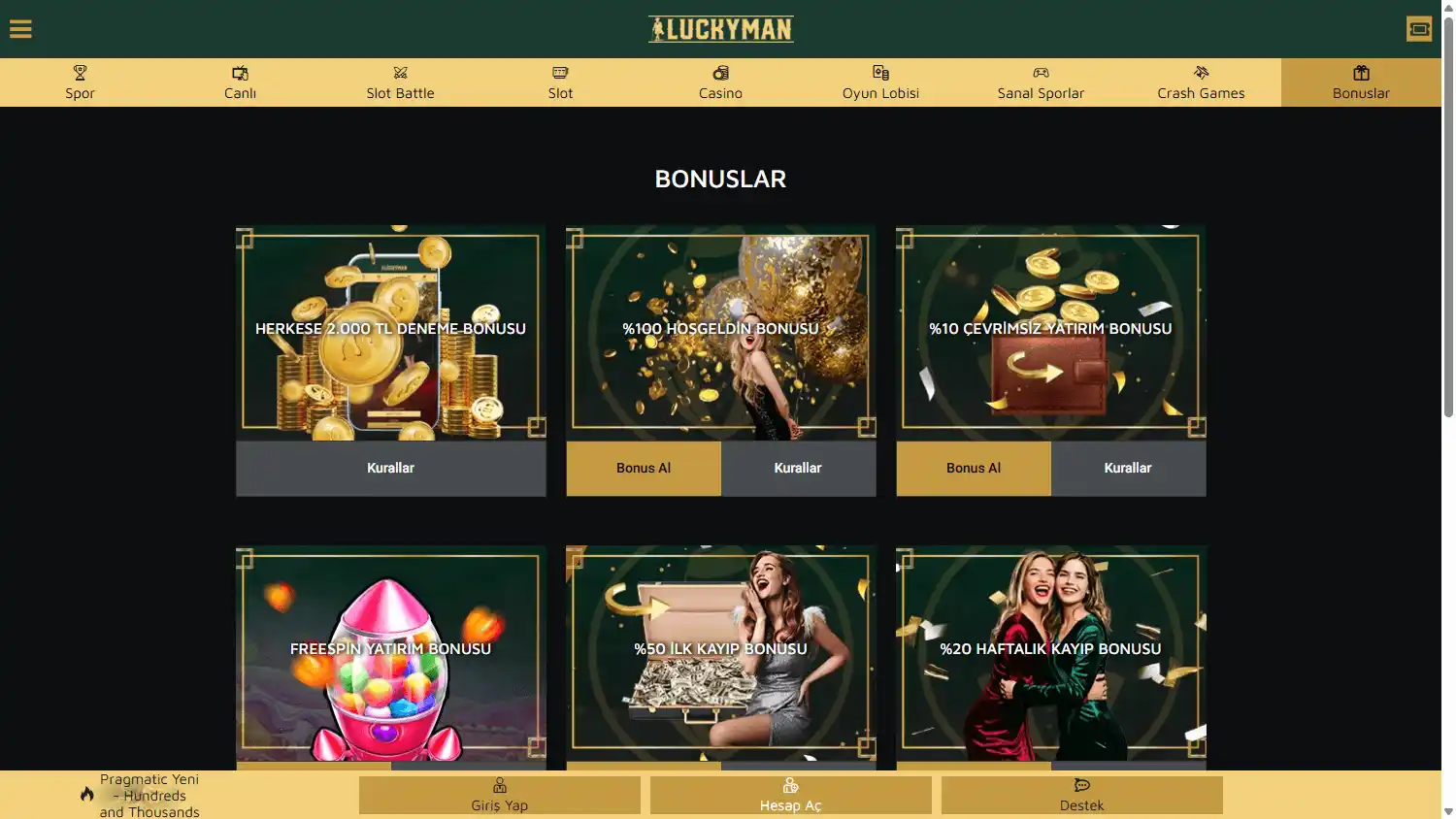 Luckyman Casino screenshot 3