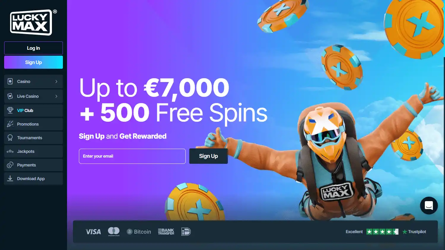 LuckyMax Casino screenshot 1