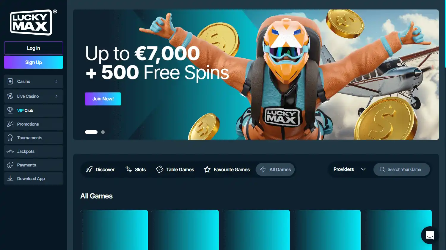 LuckyMax Casino screenshot 2