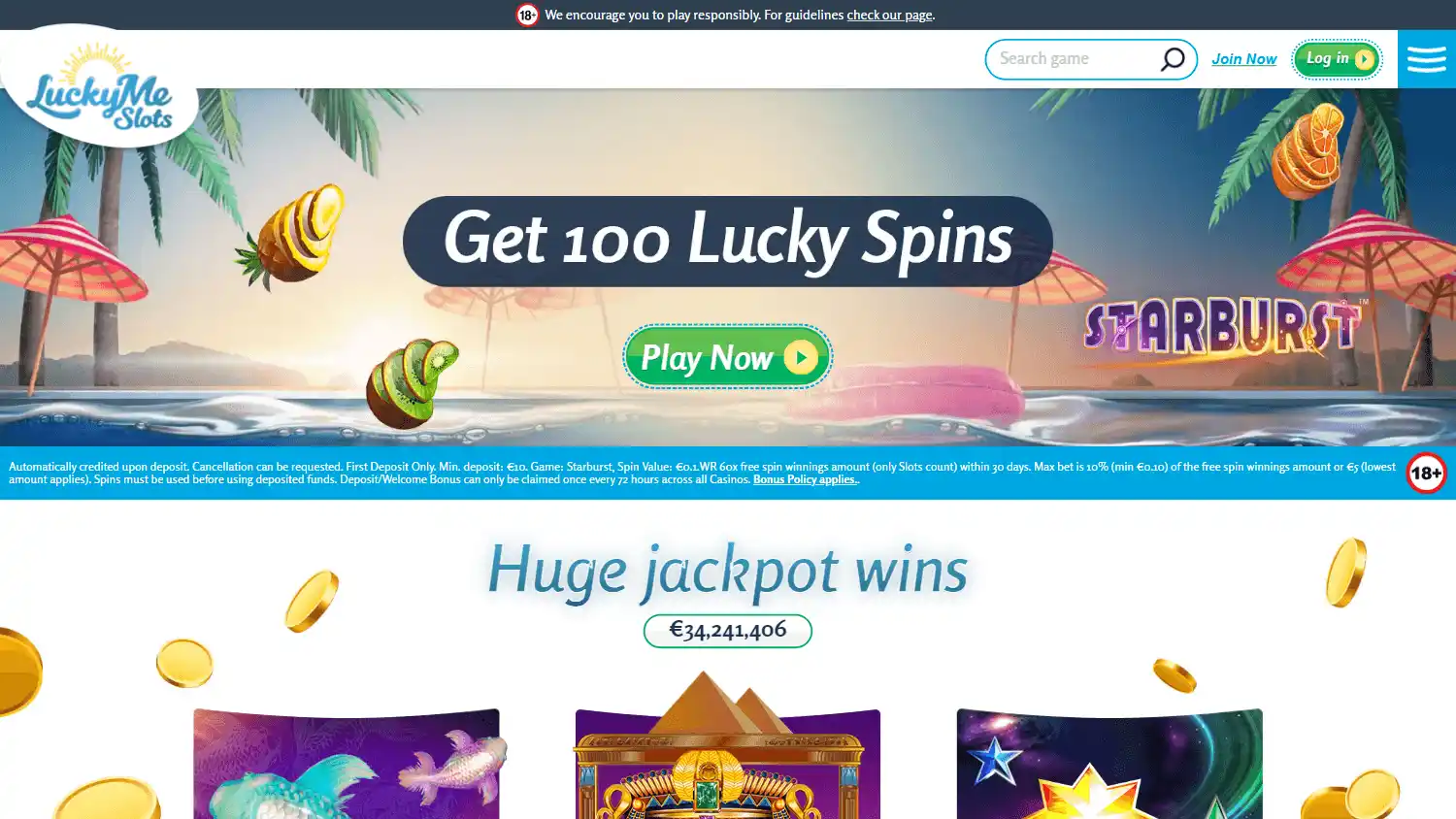 LuckyMe Slots Casino UK screenshot 2