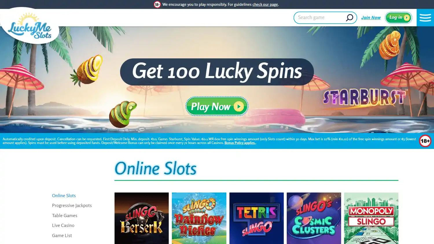 LuckyMe Slots Casino UK screenshot 3