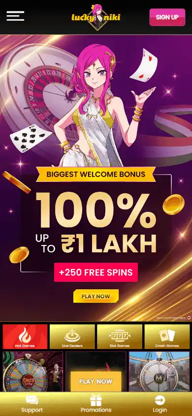 LuckyNiki Casino IN screenshot 4