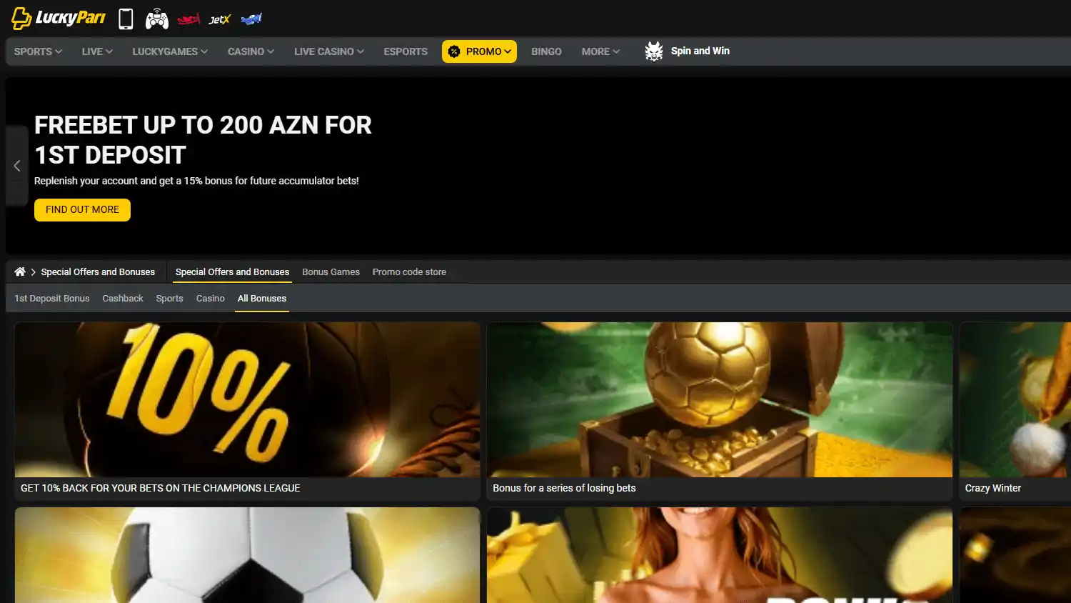 LuckyPari Casino screenshot 2