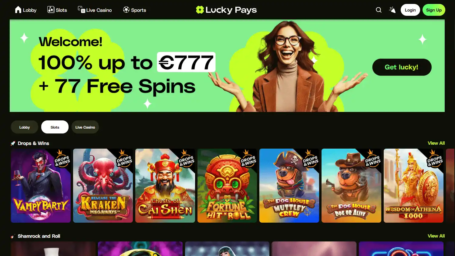Lucky Pays Casino screenshot 2