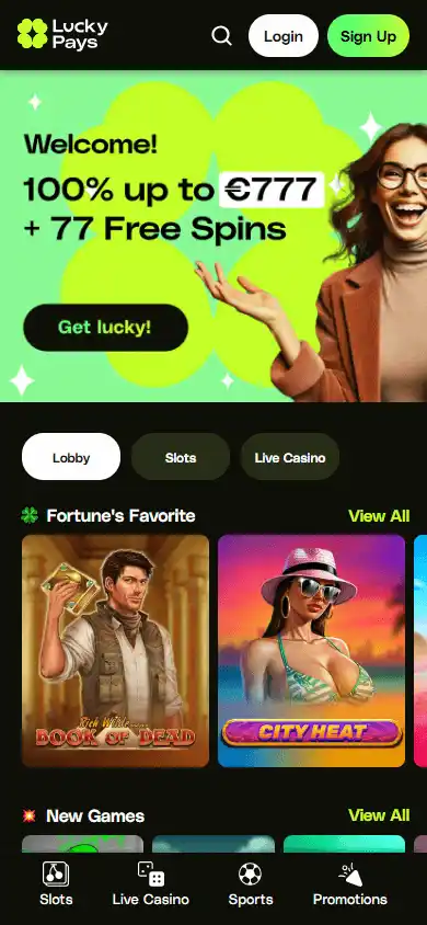 Lucky Pays Casino screenshot 4