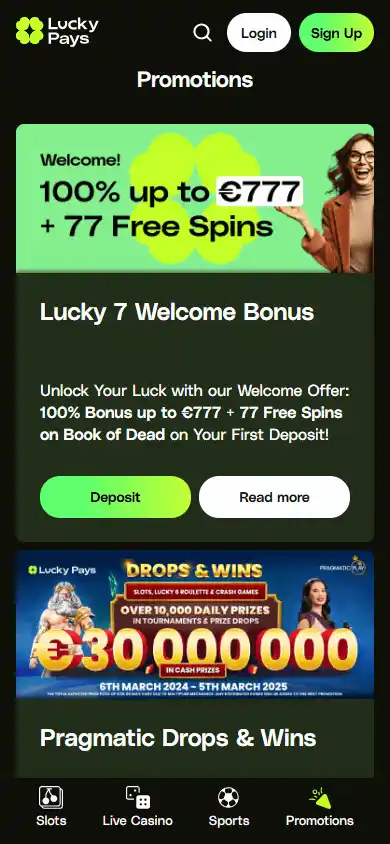 Lucky Pays Casino screenshot 6