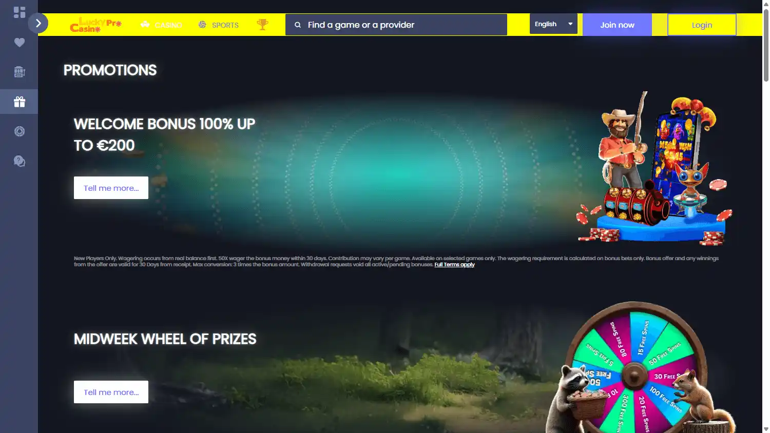 LuckyProCasino screenshot 3