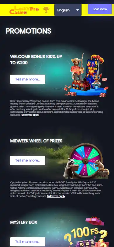 LuckyProCasino screenshot 6