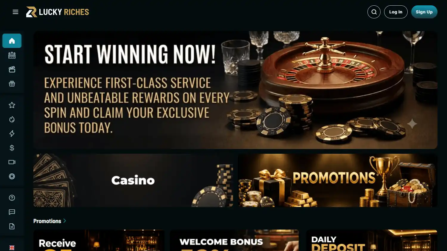 Lucky Riches Casino screenshot 1