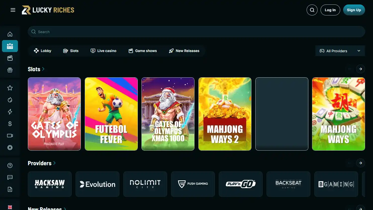 Lucky Riches Casino screenshot 2