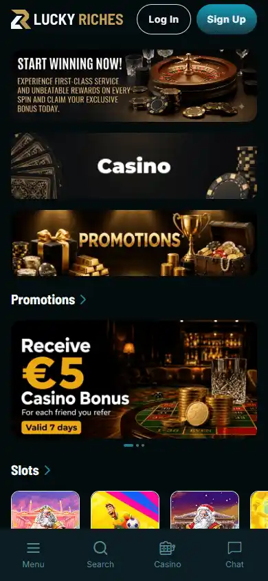 Lucky Riches Casino screenshot 4