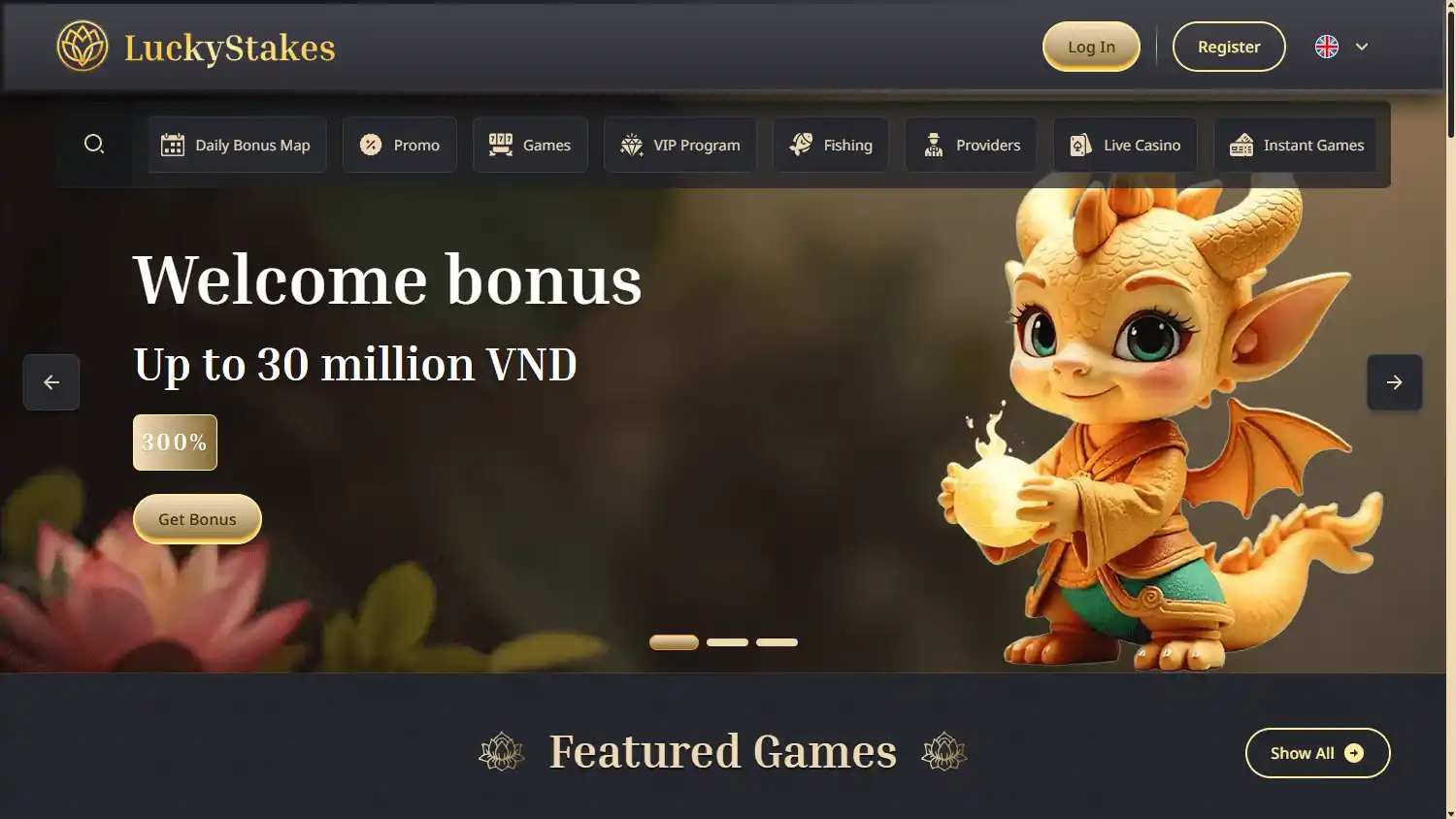 LuckyStakes Casino screenshot 1