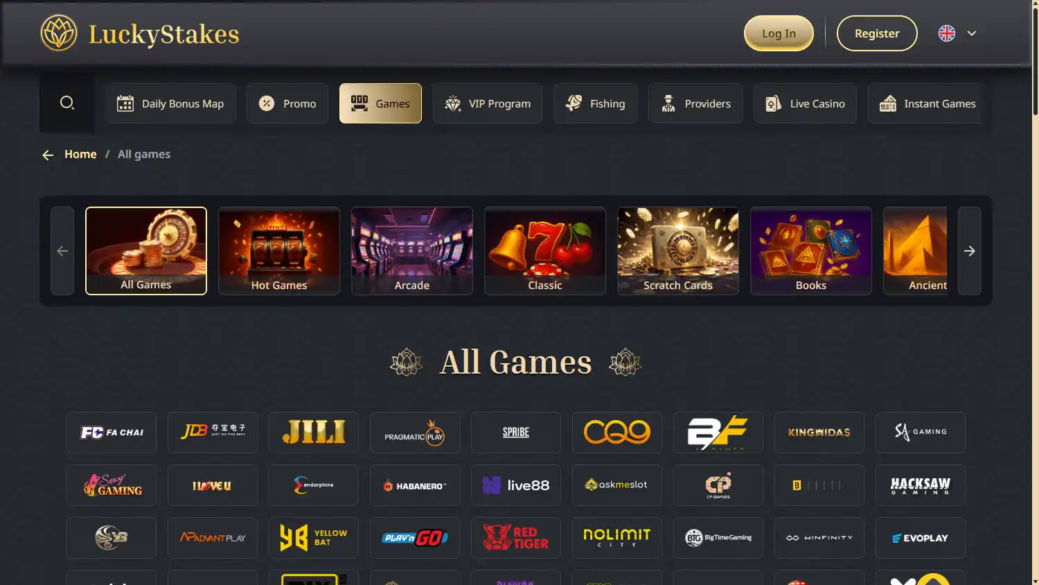 LuckyStakes Casino screenshot 2