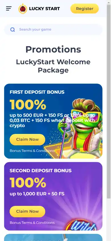 LuckyStart Casino screenshot 6